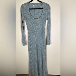 Reformation Gray Maxi Dress